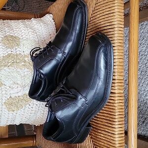 Dockers,  black leather oxfords, size 10M